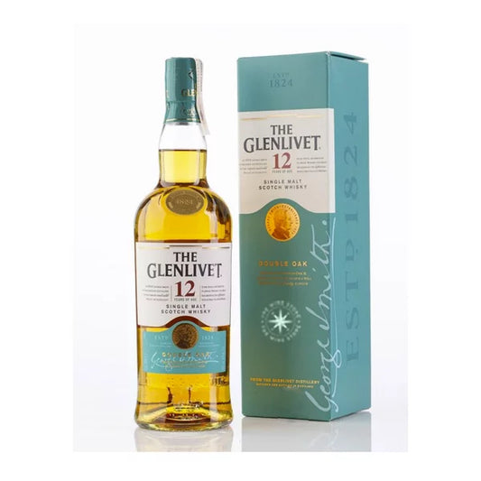 Whisky Glenlivet 12Y Double Oak con Vaso