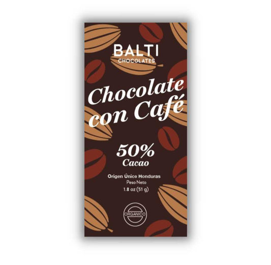 Balti Chocolate con cafe 50% cacao