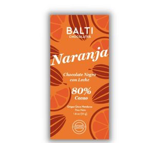 Balti Chocolate Naranja 80% Cacao